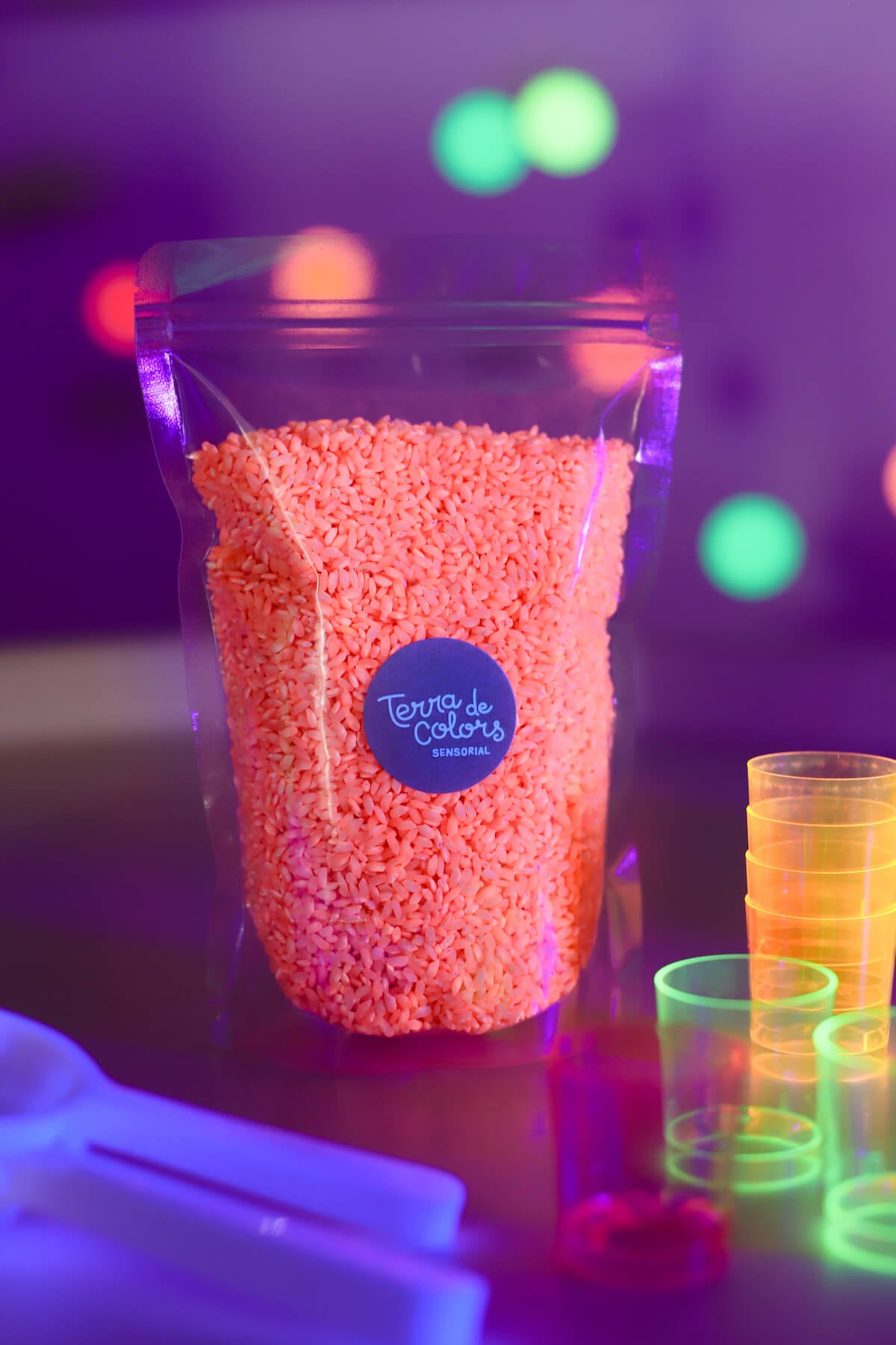 Base Sensorial Neón Coral